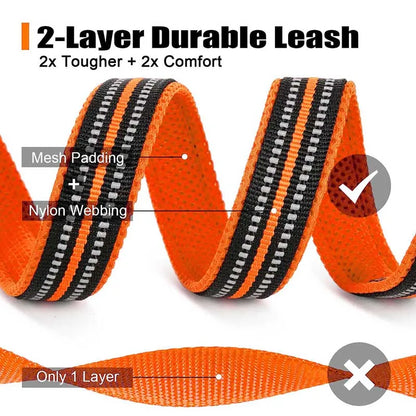 Soft Reflective Mesh Dog Leash