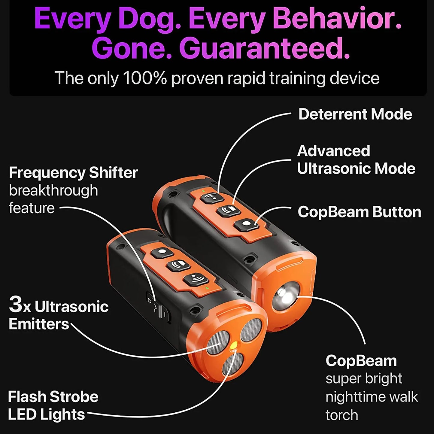 Ultrasonic Barking Deterrent Device