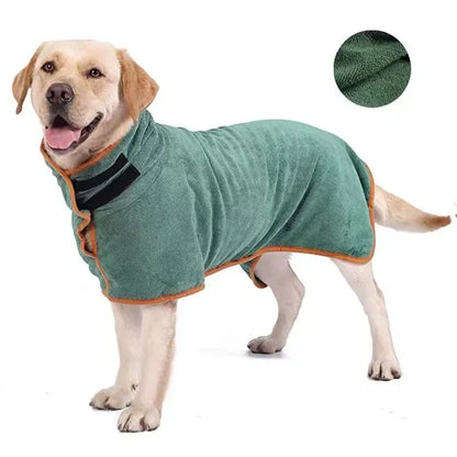 Highly Absorbent Dog Bathrobe