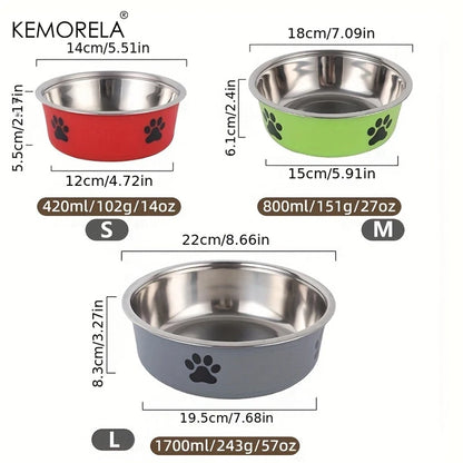 Anti-Scractching Stainless Steel Dog Bowl